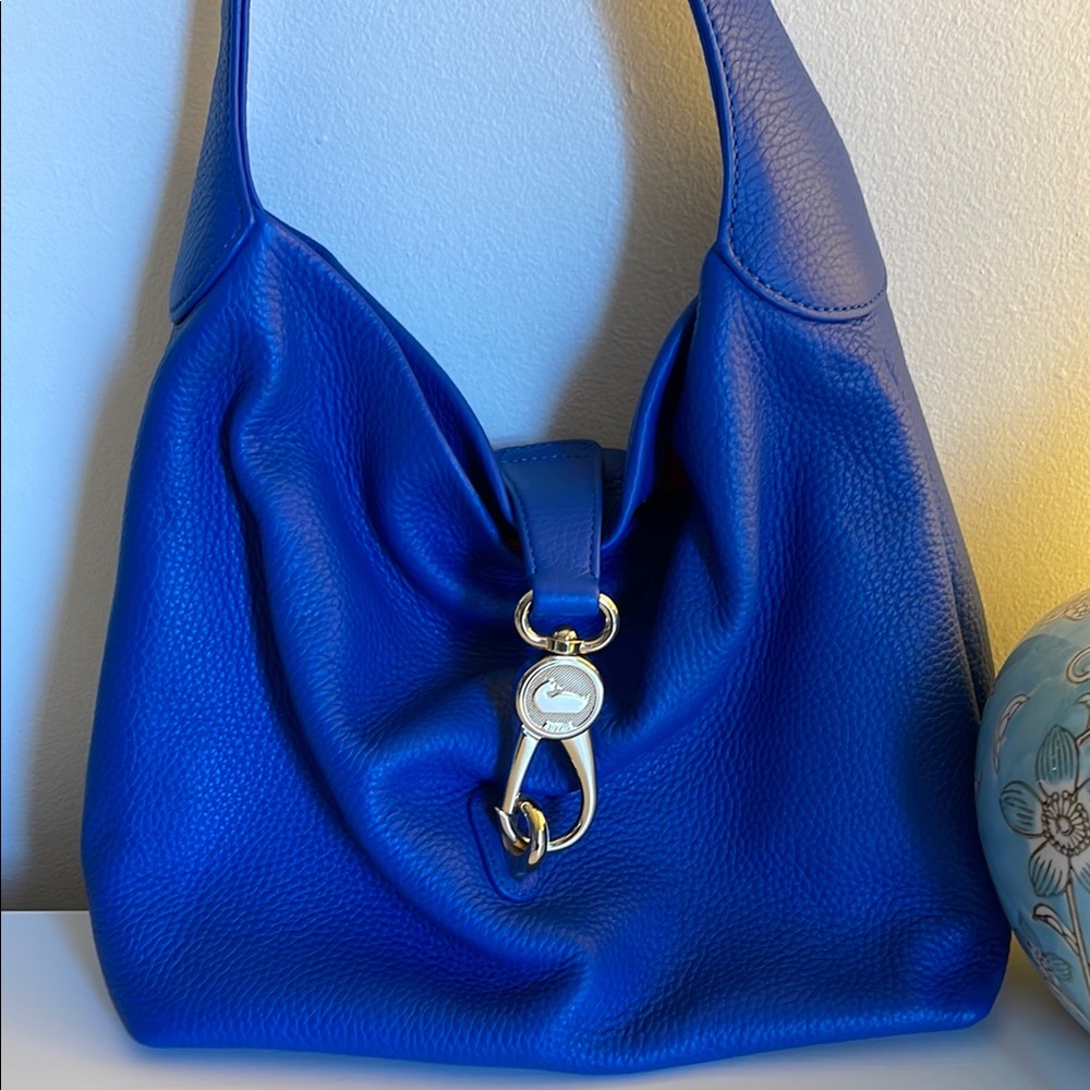 Blue Leather Women's Bag
